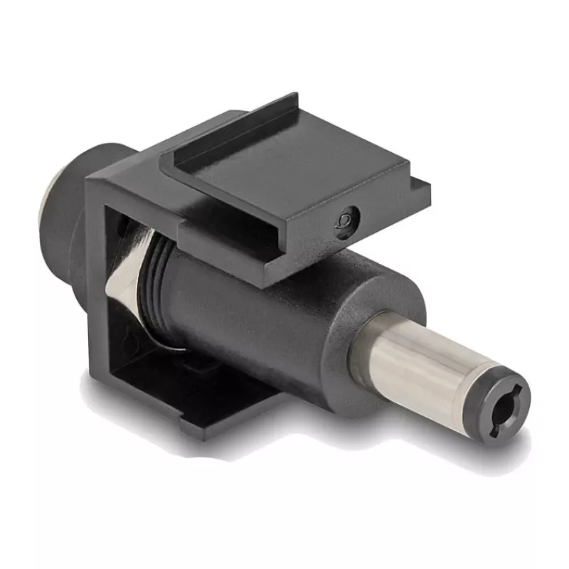 DeLOCK Keystone modulis DC 5.5 x 2.1 mm sievišķais uz vīrišķo melns