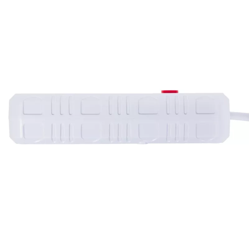 Strāvas sadalītājs MACLEAN MCE392 W — 4 F tipa kontaktligzdas, 3×USB A, 110–240 V, maks. 2,1 A, 2500 W, 1,5 m kabelis, balts