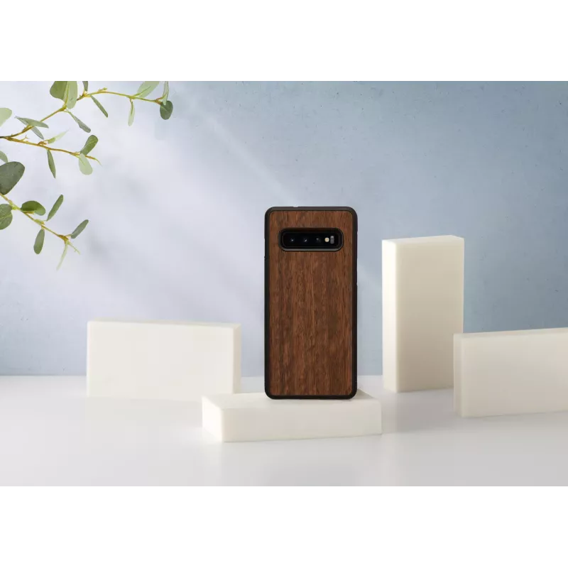 Viedtālruņa maciņš man and wood Samsung Galaxy S10, melns Koala dizains, aizsargapvalks