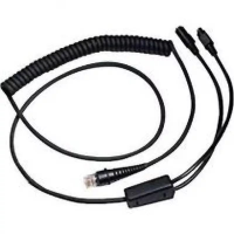 Honeywell - Tastaturweiche / Tīkla kabelis - RJ-45 (V) - PS/2, 6 kontaktu, barošanas bloks - 3,0 m - uz spoles - melns (CBL-720-300-C00)