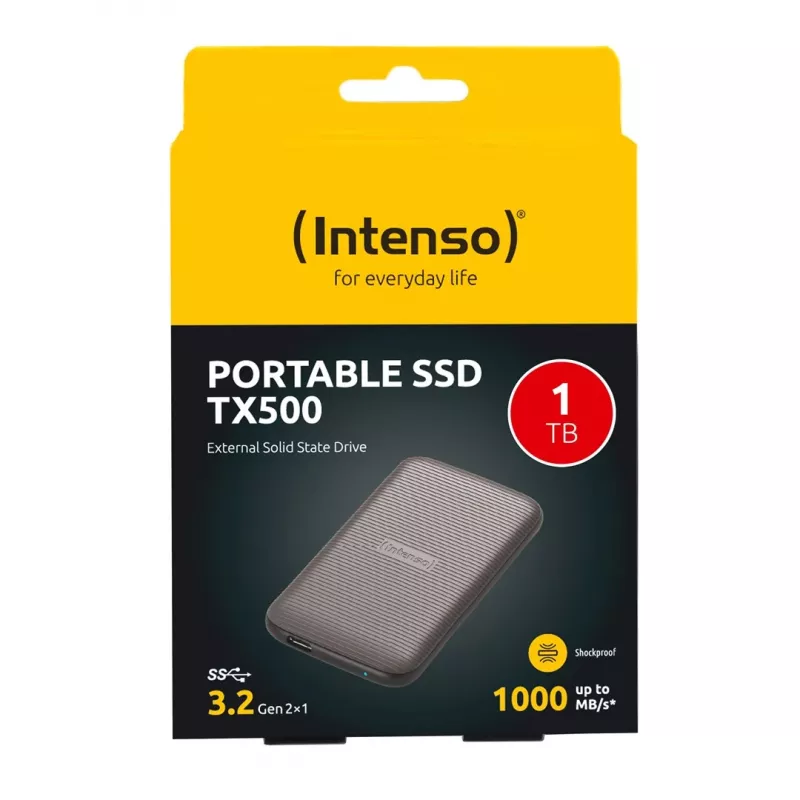 SSD disks Intenso 1TB ārējais USB Type-C 3.2 Gen 2 brūns