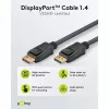 DisplayPort kabelis Goobay 74777 1 m Melns G-Sync FreeSync