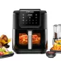 Rommelsbacher FRH 1700 Single 8 L karstā gaisa fritieris 1700 W ar 10 programmām un LED displeju