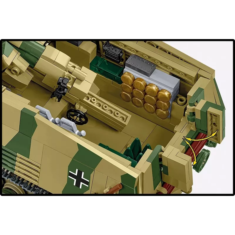 Konstruktora komplekts Cobi Panzehaubitze Hummel 1118 detaļu modelis