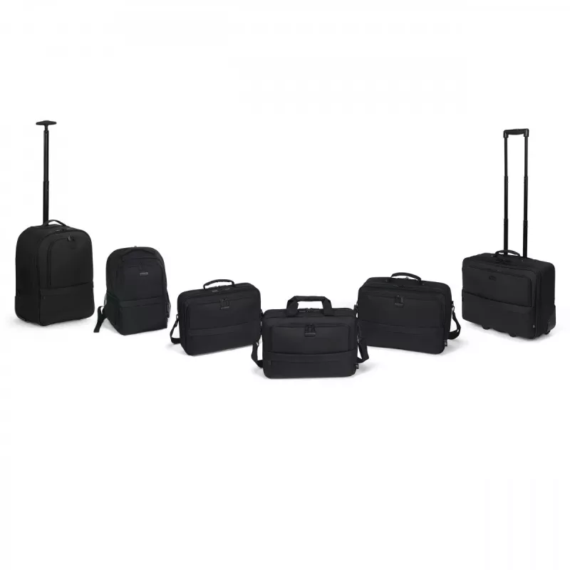 DICOTA Eco CORE mugursoma ar riteņiem 14–16 collas, melna
