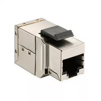 Shielded Cat6 Keystone Inline Coupler 8 gab. komplekts, EQUIP — Plakana konstrukcija, RJ-45, 17×35,5×24,4 mm, sudraba