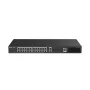 Pārvaldāms slēdzis RUIJIE RG-ES228GS-P — 26x Gigabit RJ-45, 24x PoE porti, 370 W PoE budžets, 2x SFP, metāla korpuss montāžai plauktā