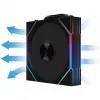 120 mm ARGB PWM bezvadu reversās lāpstiņas ventilators Lian Li UNI FAN TL (bezvadu, PWM, reversā lāpstiņa)