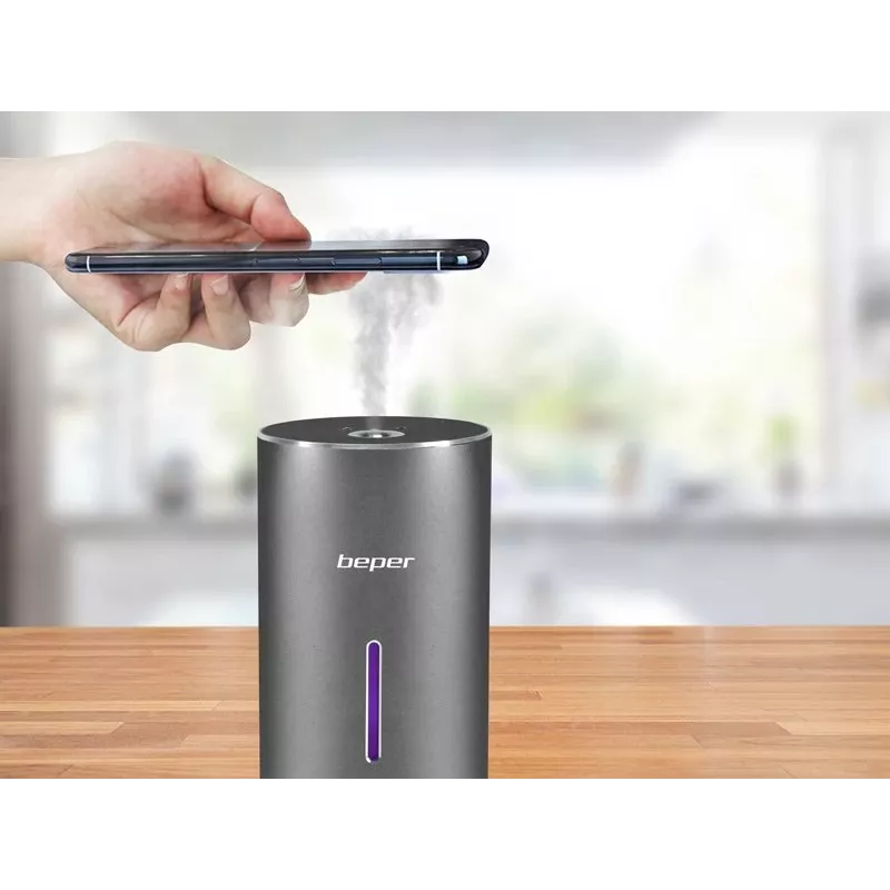 Beper P201UTP010 automātisks roku dezinfekcijas izsmidzinātājs (atomizators), infrasarkanais sensors, 135 ml, uzlādējams