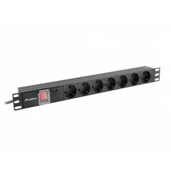 Barošanas sadales bloks Lanberg PDU-07F-0200-BK