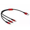 Delock 3 in 1 uzlādes kabelis - 30 cm