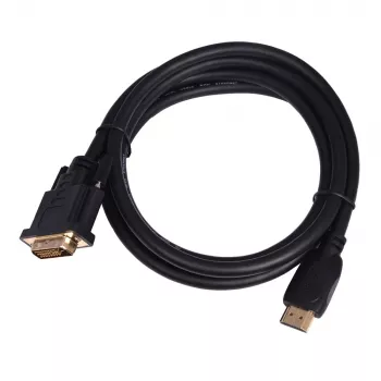 TB HDMI-DVI-kabelis 1,8 M. gold-braided, DVI 24 + 1