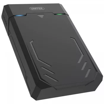 HDD/SSD korpuss Unitek Y-3035 — 2,5/3,5 collu SATA, USB 3.2 Gen 1 (USB Type-B), 6 Gbit/s, melns, maiņstrāvas adapteris