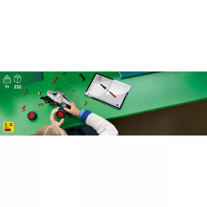 LEGO TECHNIC 42200 Monster Jam™ ThunderROARus™ ar atpakaļgaitas piedziņu
