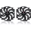 Noctua NF-A14x25r G2 PWM Sx2-PP chromax.Melns 140 mm dubultais ventilatoru komplekts