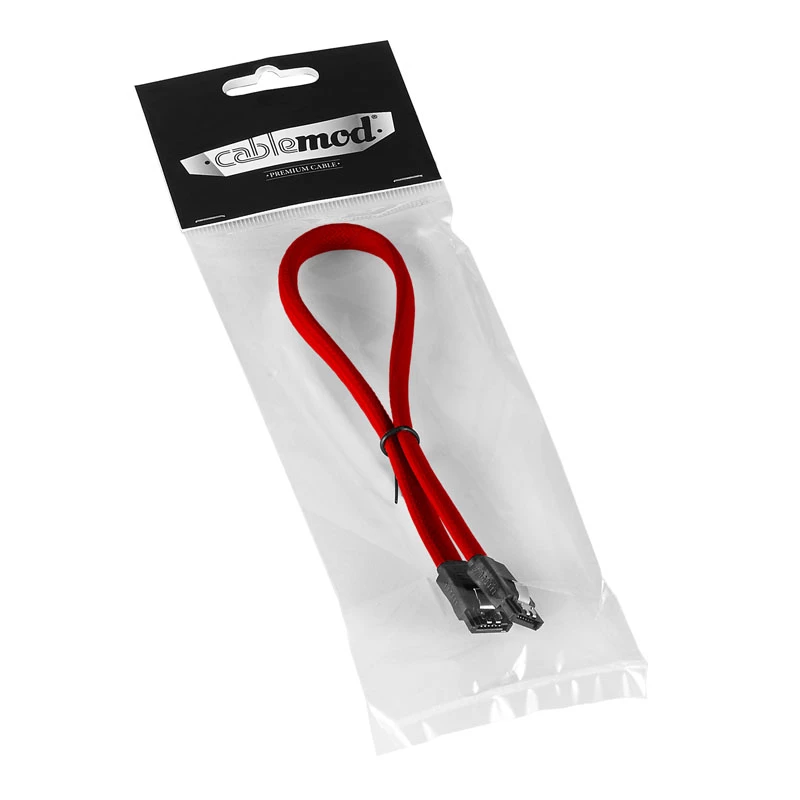 ModMesh SATA 3 kabelis 30 cm - sarkans - kabelis - digitālais/dati (CM-CAB-SATA-N30KR-R)