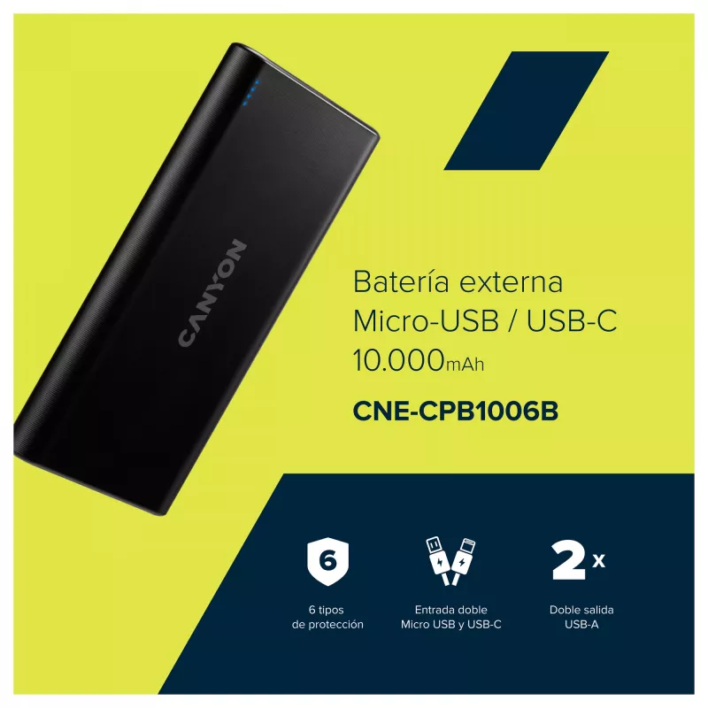 Portable Charger Canyon PB-106 10000 mAh