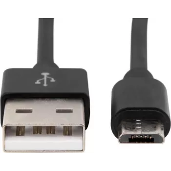 Ansmann 1700-0076 1,2 m USB A uz Micro-USB melns tālruņa kabelis (1700-0076)