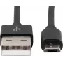 Ansmann 1700-0076 1,2 m USB A uz Micro-USB melns tālruņa kabelis (1700-0076)
