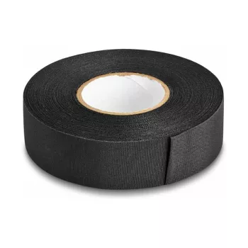 DeLOCK auduma lente 25 m x 25 mm neplēsīga pašlīmējoša melna