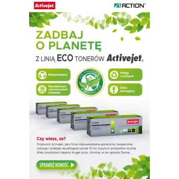 Saderīgs ActiveJet tonera kasetne ATH-36NB Supreme priekš Canon/HP, melna, 2000 lapas, viens iepakojumā