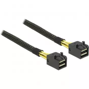 Delock - iekšējais SAS kabelis - SAS 6Gbit/s - 4x Mini SAS HD (SFF-8643) uz 4x Mini SAS HD (SFF-8643) - 1,0m - priekš P/N: 62703, 62704 (83387)