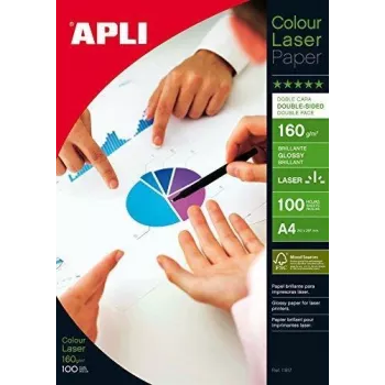 Foto papīrs APLI 11817 Balts Glancēts 160g 100 loksnes