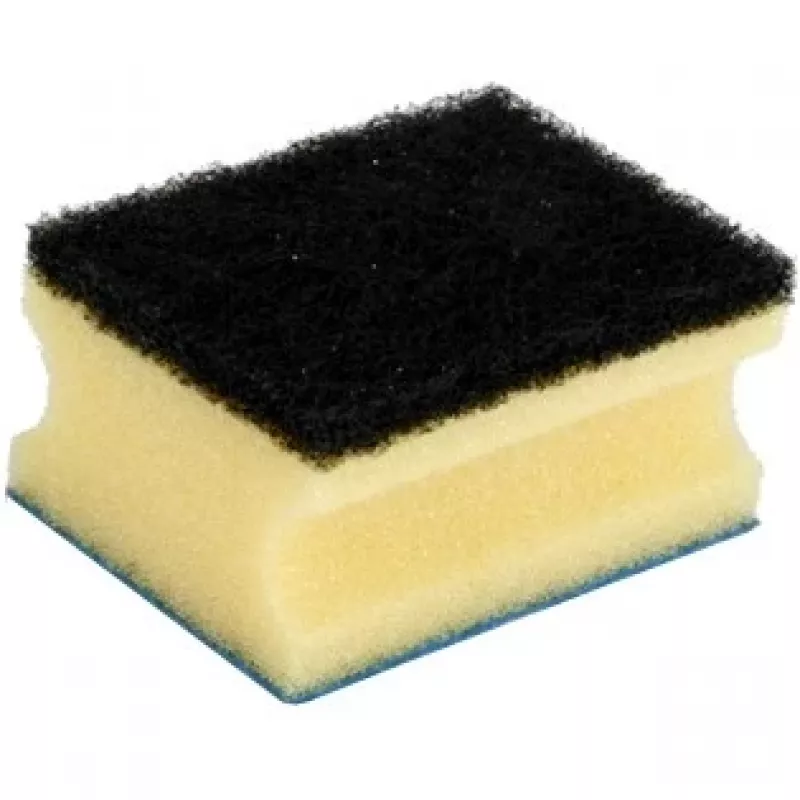 Sponge VILEDA Rectangular Fiber, hand-wash, dzeltena/Melns/blue, pack of 3