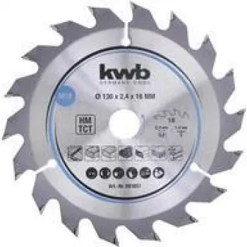 Riņķveida zāģa asmens KWB 581857 13 cm cietkokam, plastmasai, saplāksnim, mīkstkokam