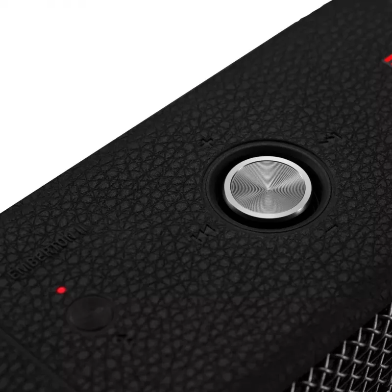 Portatīvs Bluetooth skaļrunis Marshall Emberton II Melns Steel — kompakts dizains, bezvadu audio