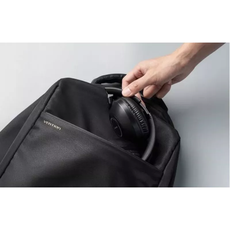 Austiņas Vention NBBB0 SoundMate S11 — bezvadu Bluetooth 5.3 aizauss austiņas, uzlādes futrālis 400 mAh, līdz 20 stundām, melns