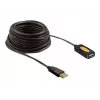 USB kabelis DeLOCK 82446 USB 2.0 10 m melns