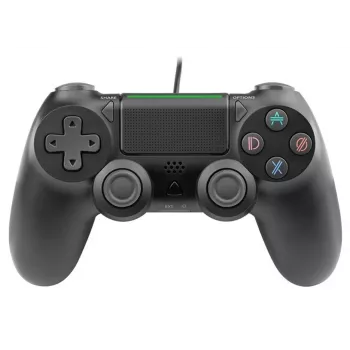 Vadu spēļu kontrolieris TRACER SHOGUN PRO Melns — 16 pogas, analogais/ciparu, 1,5 m kabelis, vibrācija, PC/PS4/PS3