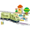 Rotaļu vilciena komplekts LEGO DUPLO Interaktīvais piedzīvojumu dzelzceļš 10427, 57 gab., 2 mini figūriņas, vecumam 2+