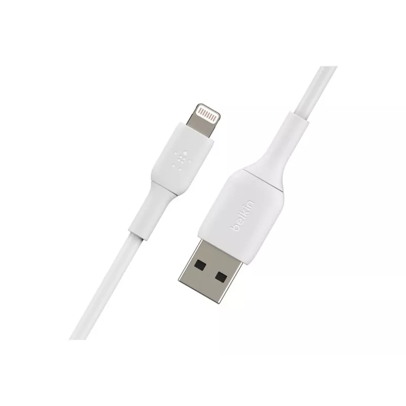 Belkin PVC USB-A uz Lightning 2m Balts