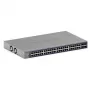Vadāms Gigabit PoE komutators NETGEAR GS752TXUP — 48× Gigabit RJ-45, 10G atbalsts, 1U statīvs, 176 Gbit/s komutācijas jauda