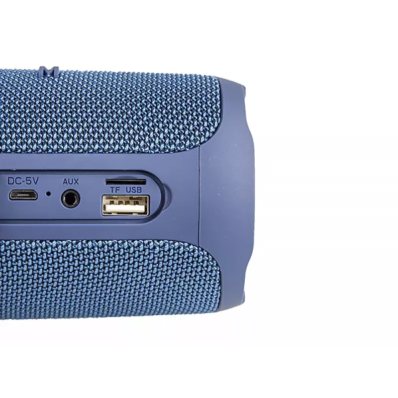 Pārnēsājams skaļrunis MANTA SPK130GO BT — Bluetooth 5.0, TWS, FM, 10W RMS, uzlādējams (melns, 8×8×19 cm)
