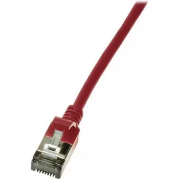 Tīkla kabelis LogiLink plāns U/FTP Sarkans RJ-45 Cat6a 0.3m