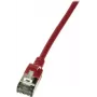 Tīkla kabelis LogiLink plāns U/FTP Sarkans RJ-45 Cat6a 0.3m