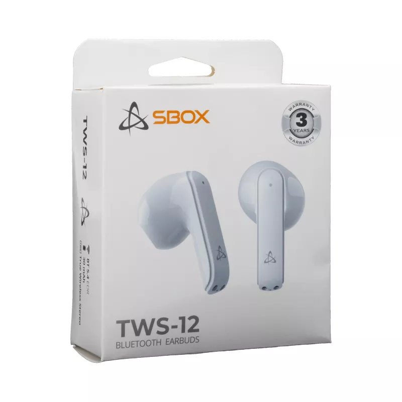 Austiņas SBOX EB-TWS12 Balta