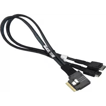 Supermicro CBL-SAST-0388L-02 - SATA- / SAS-Kabel - mit Sidebands - Mini SAS (SFF-8087) (M) bis SATA, Seitenband (W) - 90 cm
