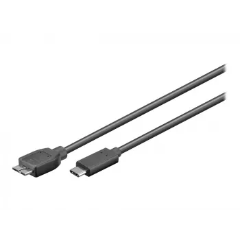 Wentronic goobay - USB kabelis - Micro-USB Type B (vīrišķais) uz USB-C (vīrišķais) - USB 3.1 - 60 cm - atgriezenisks C spraudnis (67995)