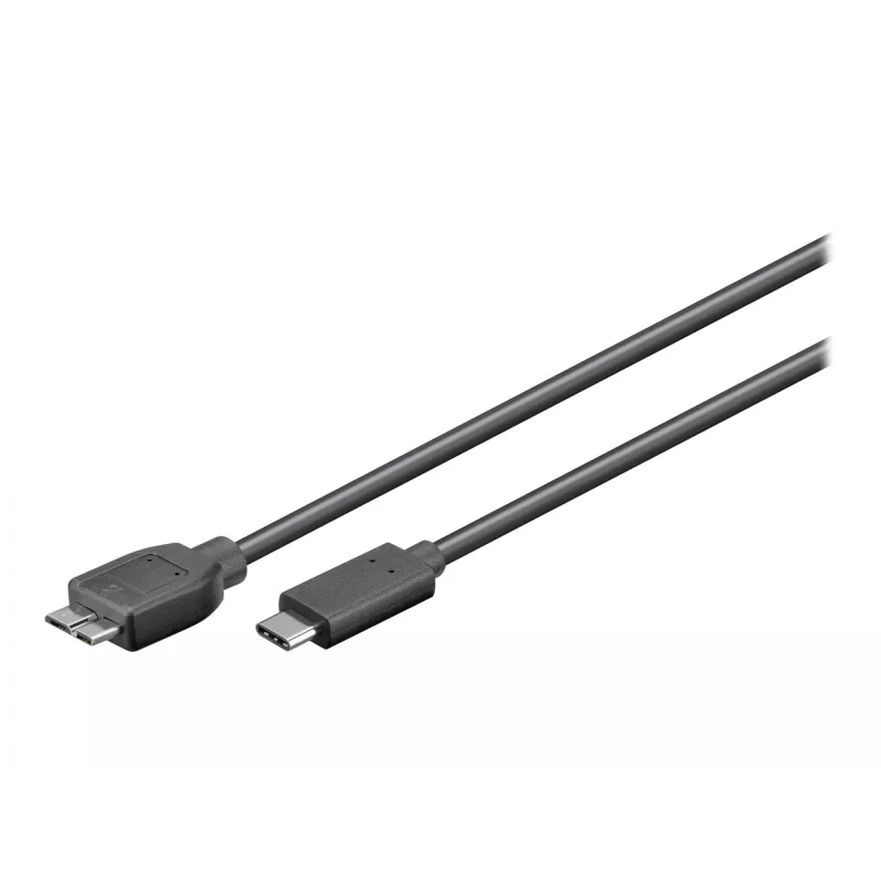 Wentronic goobay - USB kabelis - Micro-USB Type B (vīrišķais) uz USB-C (vīrišķais) - USB 3.1 - 60 cm - atgriezenisks C spraudnis (67995)