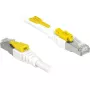 Tīkla kabelis DeLOCK 85330 RJ-45 Cat6a 0,5 m Balts