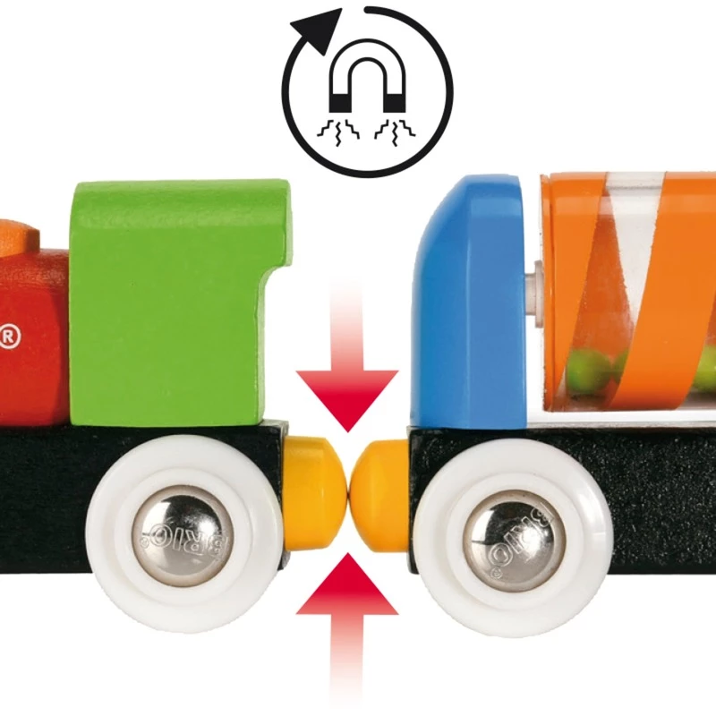Rotaļu vilciens Ravensburger BRIO — daudzkrāsains vecumam no 1,5 līdz 99 gadiem