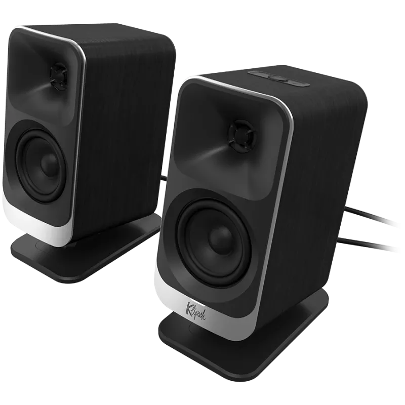 Skaļruņi KLIPSCH ProMedia Lumina Melns — galda multivides skaļruņu sistēma