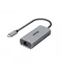 USB-C uz RJ45 adapteris Unitek U1343AGY01 — 5 Gbps Ethernet, USB-C (vīrišķais) uz RJ45 (sievišķais), pelēks, 0,15 m kabelis