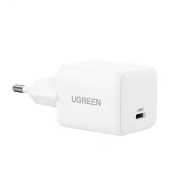 UGREEN Charger Nexode N Series X513 30W GaN USB-C single-port fast charger, 100–240V, balta