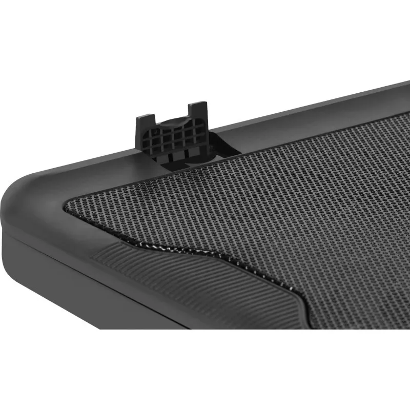 Piezīmjdatora dzesēšanas paliktnis DEFENDER NS-503 līdz 43,2 cm (17 collu) portatīvajiem datoriem, 2 ventilatori, USB barošana, melns