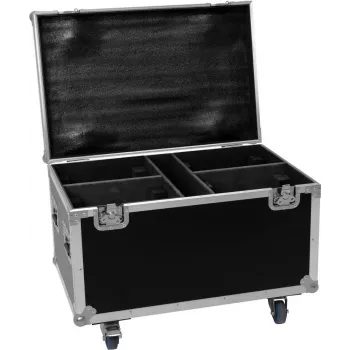 Flightcase Roadinger 4x TMH-X4 (modelis 31001061) — aizsargājošs transportēšanas koferis četrām ierīcēm